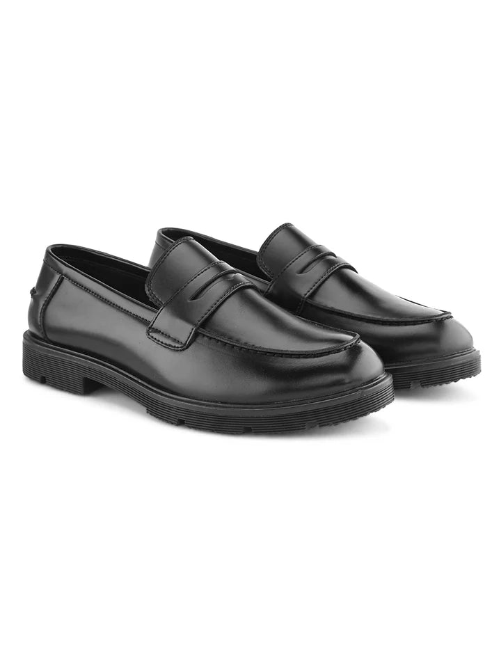 Frank Romello  Penny Loafer - Black/Brown
