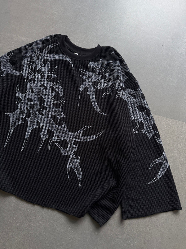 GRAPHIC WAFFLE TEE (BOXY FIT)