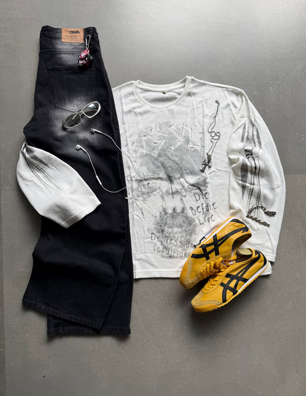 GRAPHIC WAFFLE TEE