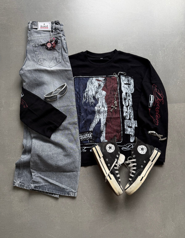 GRAPHIC WAFFLE TEE